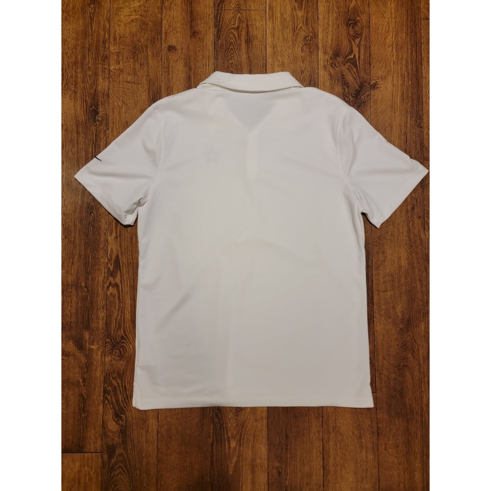 Dallas Cowboys Shirt Mens L White NFL Football Polo Nike‎ Dri Fit Team Apparel - Picture 9 of 9